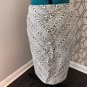 Anthropologie Postmark brand wood grain skirt